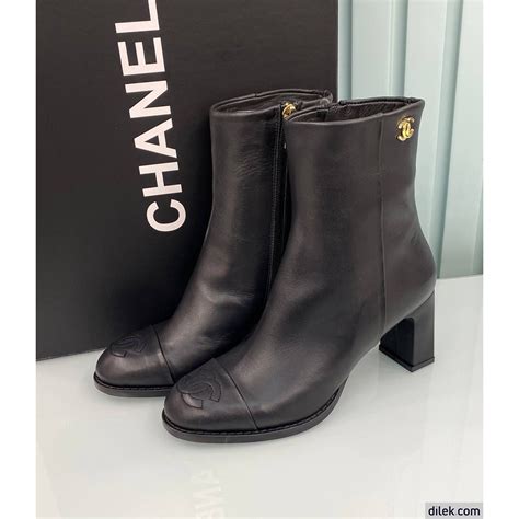 chanel zipper winter boot|Chanel high heel boots.